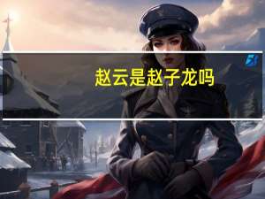 赵云是赵子龙吗