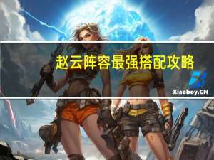 赵云阵容最强搭配攻略