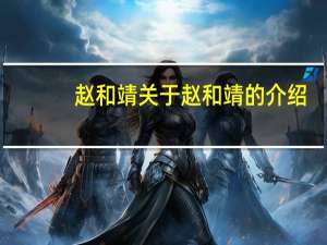 赵和靖 关于赵和靖的介绍