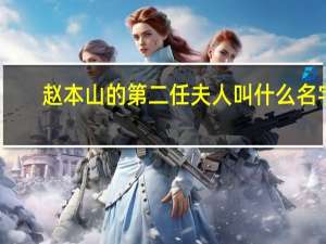 赵本山的第二任夫人叫什么名字