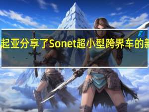 起亚分享了Sonet超小型跨界车的新图像