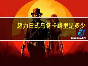 超力 日式乌冬卡路里是多少