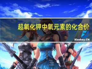 超氧化钾中氧元素的化合价