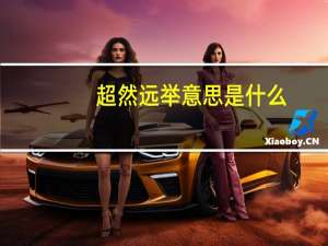超然远举意思是什么