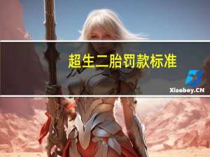 超生二胎罚款标准