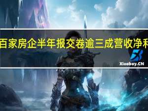 超百家房企半年报交卷 逾三成营收净利“双增”