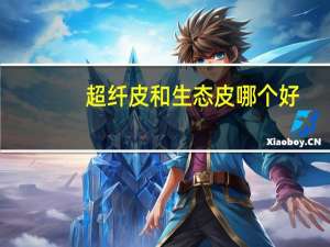 超纤皮和生态皮哪个好