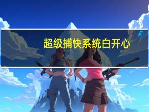 超级捕快系统白开心（超级捕快注册码）