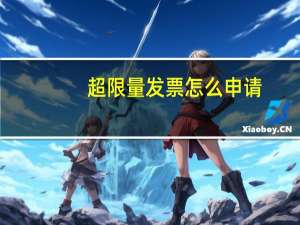 超限量发票怎么申请