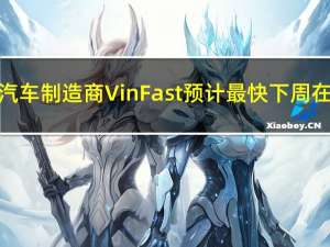 越南电动汽车制造商VinFast预计最快下周在美国上市