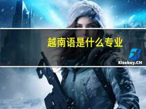 越南语是什么专业