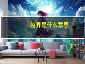 越界是什么意思