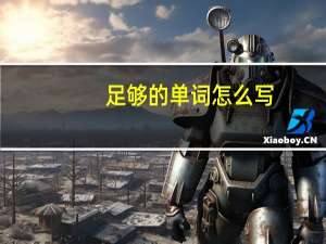 足够的单词怎么写