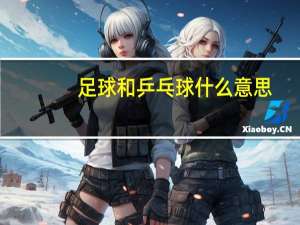 足球和乒乓球什么意思
