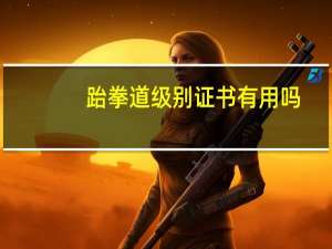 跆拳道级别证书有用吗（跆拳道级别）