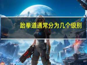 跆拳道通常分为几个级别