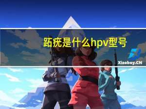 跖疣是什么hpv型号（跖疣是什么）