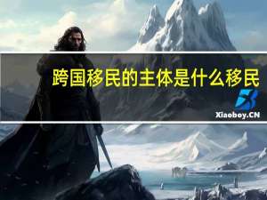 跨国移民的主体是什么移民