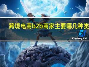 跨境电商b2b商家主要哪几种类型