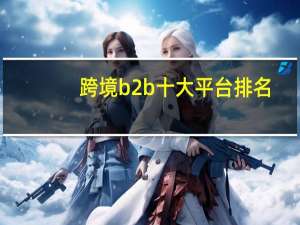 跨境b2b十大平台排名