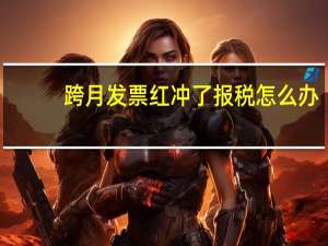 跨月发票红冲了报税怎么办