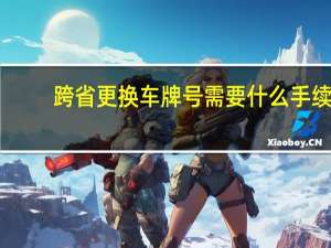 跨省更换车牌号需要什么手续（换车牌号需要什么手续）