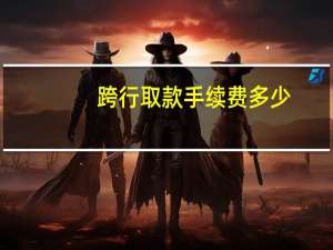 跨行取款手续费多少