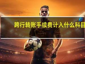 跨行转账手续费计入什么科目（跨行转账手续费多少钱）