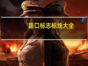 路口标志标线大全（路口导流线）