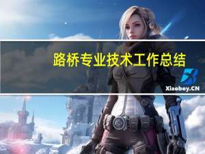 路桥专业技术工作总结