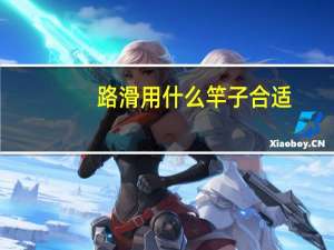 路滑用什么竿子合适