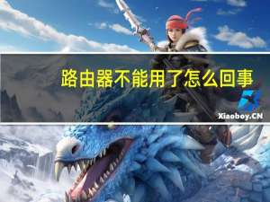 路由器不能用了怎么回事（路由器不能用）
