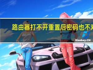 路由器打不开 重置后密码也不对（路由器打不开）