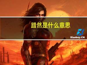 踖然是什么意思