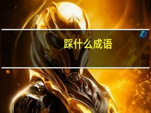 踩什么成语