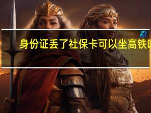 身份证丢了社保卡可以坐高铁吗