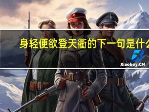 身轻便欲登天衢的下一句是什么