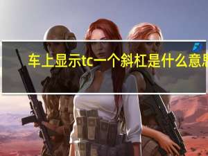 车上显示tc一个斜杠是什么意思