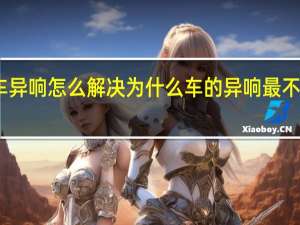 车异响怎么解决 为什么车的异响最不好解决