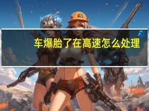 车爆胎了在高速怎么处理