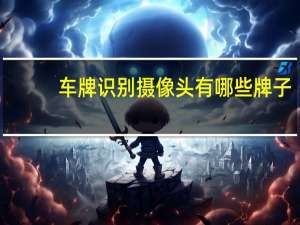 车牌识别摄像头有哪些牌子
