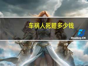 车祸人死赔多少钱