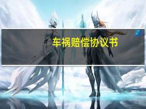 车祸赔偿协议书
