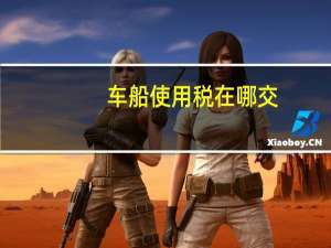 车船使用税在哪交