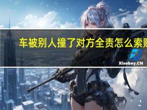 车被别人撞了对方全责怎么索赔