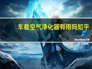 车载空气净化器有用吗 知乎（车载空气净化器有用）