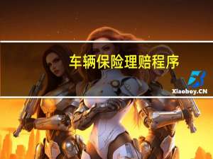 车辆保险理赔程序