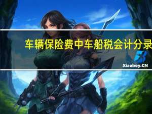 车辆保险费中车船税会计分录