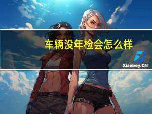 车辆没年检会怎么样