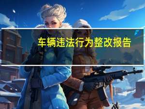 车辆违法行为整改报告（车辆违法行为）